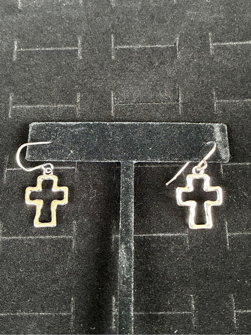 Silpada Dainty Cross Dangle Earrings -Sterling Silver NEW